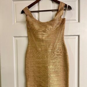 Like New Gold Mini Dress